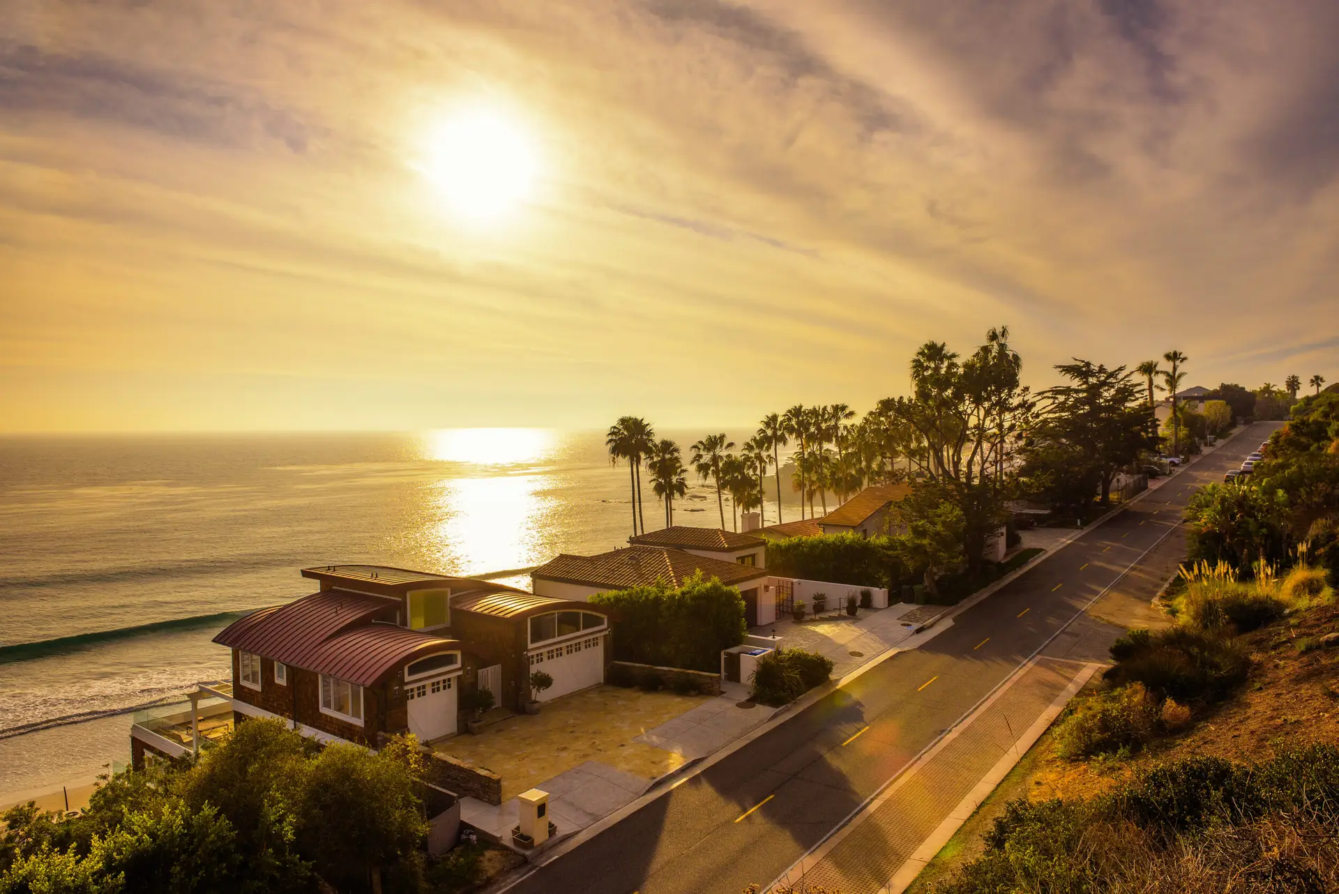 Malibu Beach — casas à beira do Pacífico, Califórnia