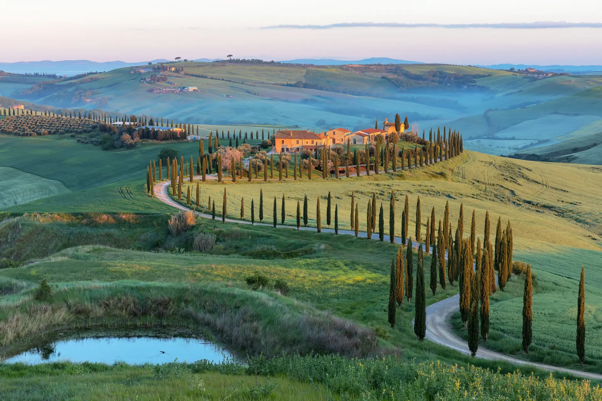 Estrada entre vinhedos do Chianti — Tour Toscana & Florença UpSerra Mototurismo
