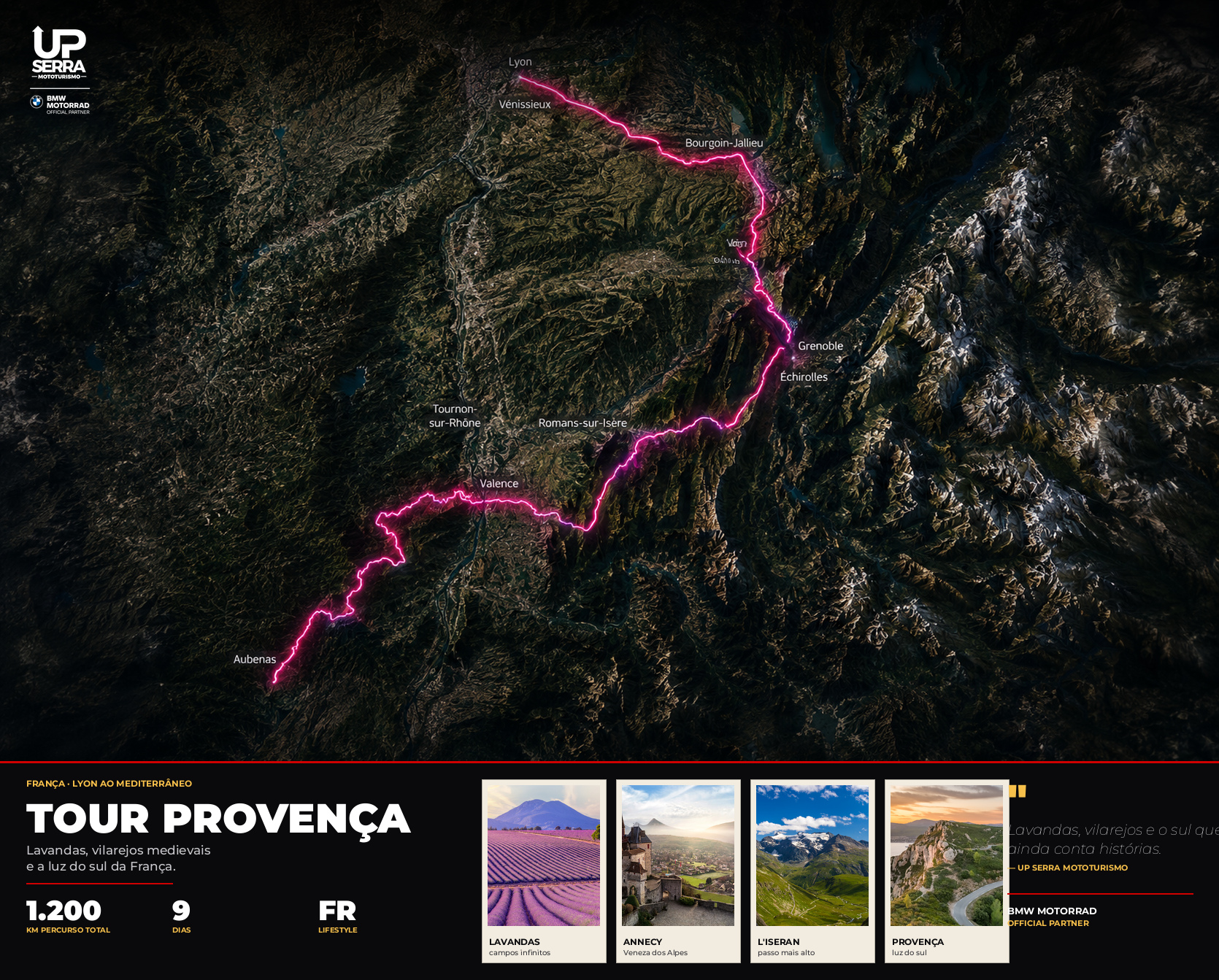 Map French Alps & Provence 2027 — UpSerra Mototurismo