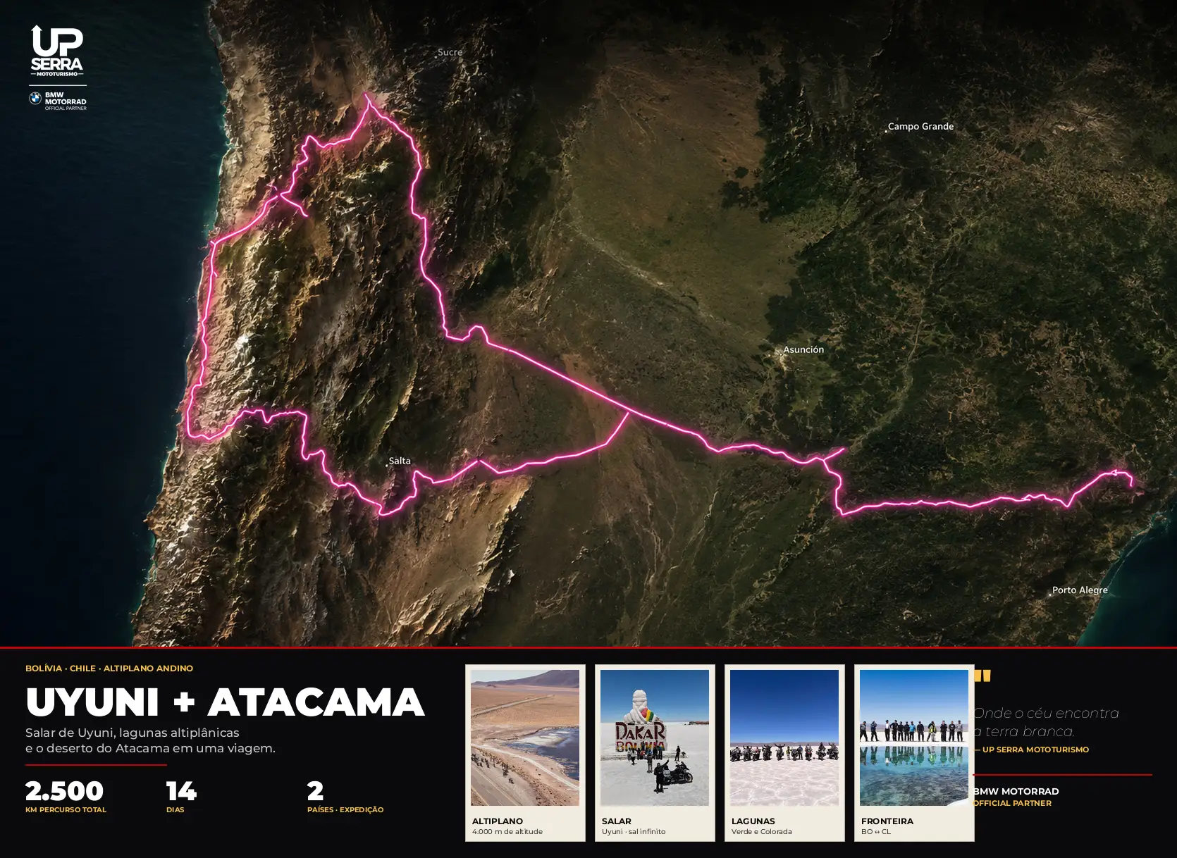 Map Uyuni & Atacama 2027 — UpSerra Mototurismo